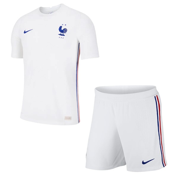 Camiseta Francia 2ª Niños 2020 Blanco